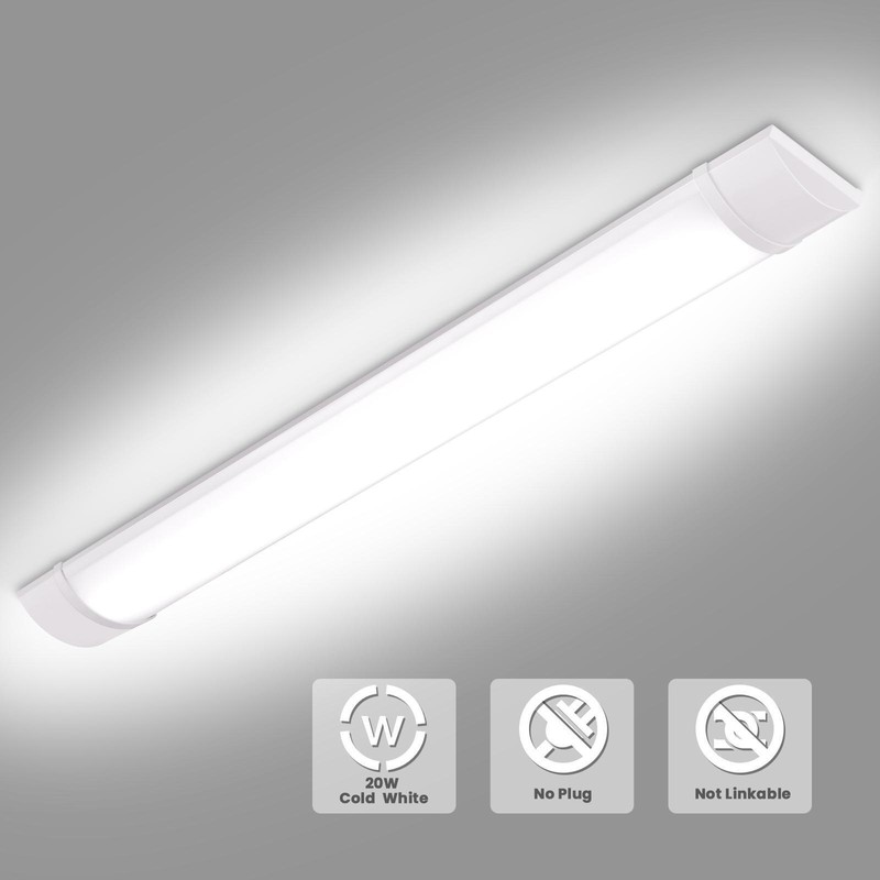 4 PACK 4FT LED SHOP LIGHT 6500K Daylight Fixture LED Ceiling Lights Garage Lamp gallery