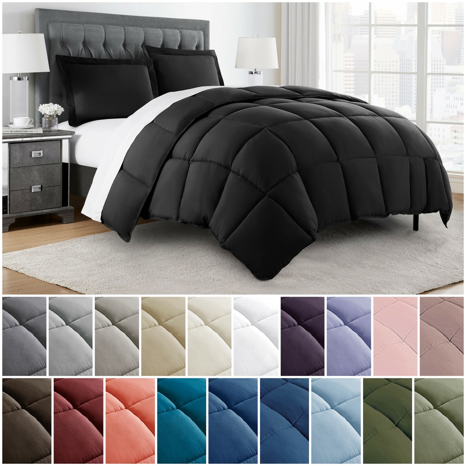 Chezmoi Collection 3-Piece Down Alternative Comforter Set All Season Bedding Set gallery