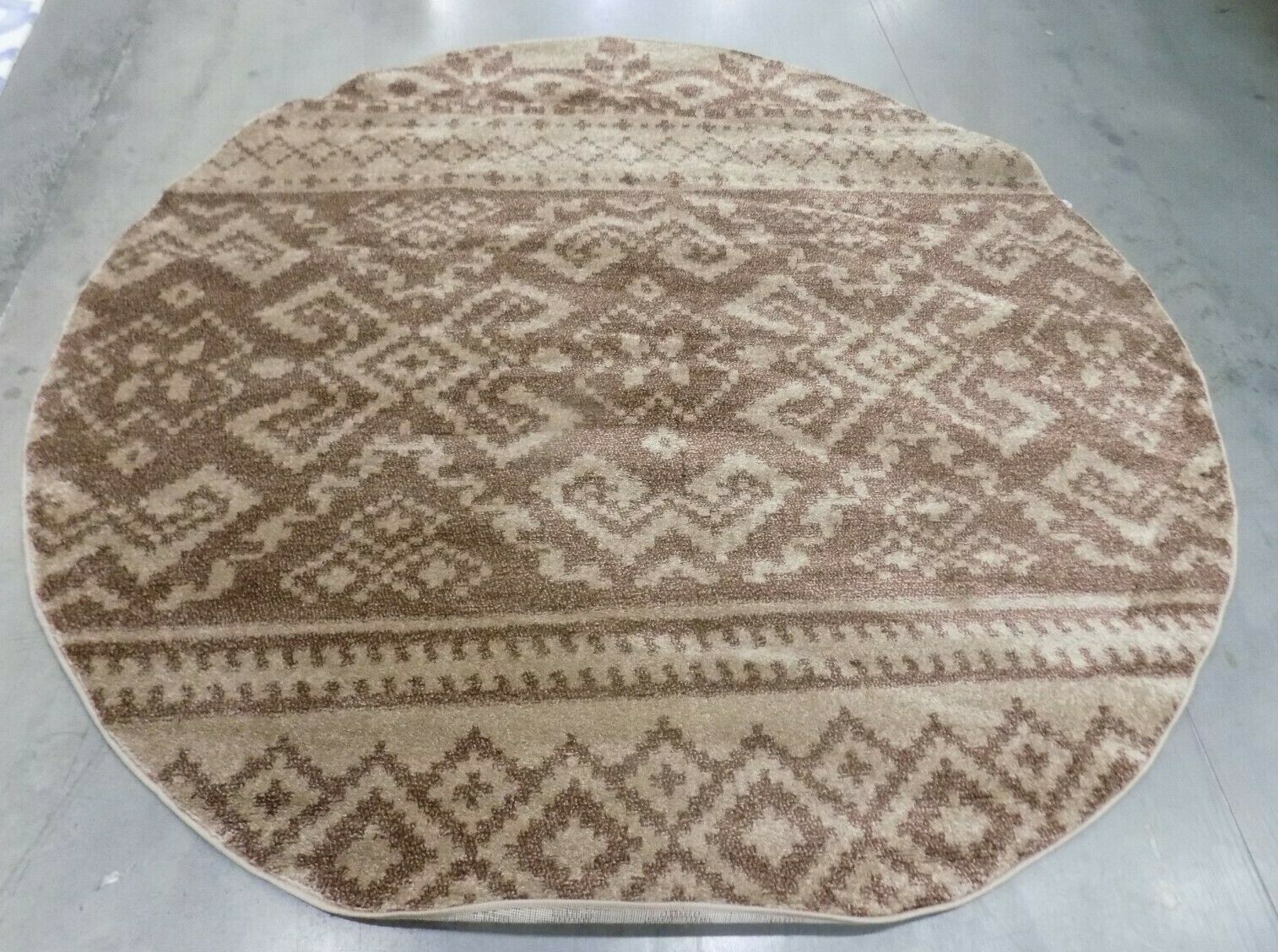 CAMEL / CHOCOLATE 8' X 8' Round Flaw in Rug, Reduced Price 1172593705 ADR107C-8R gallery