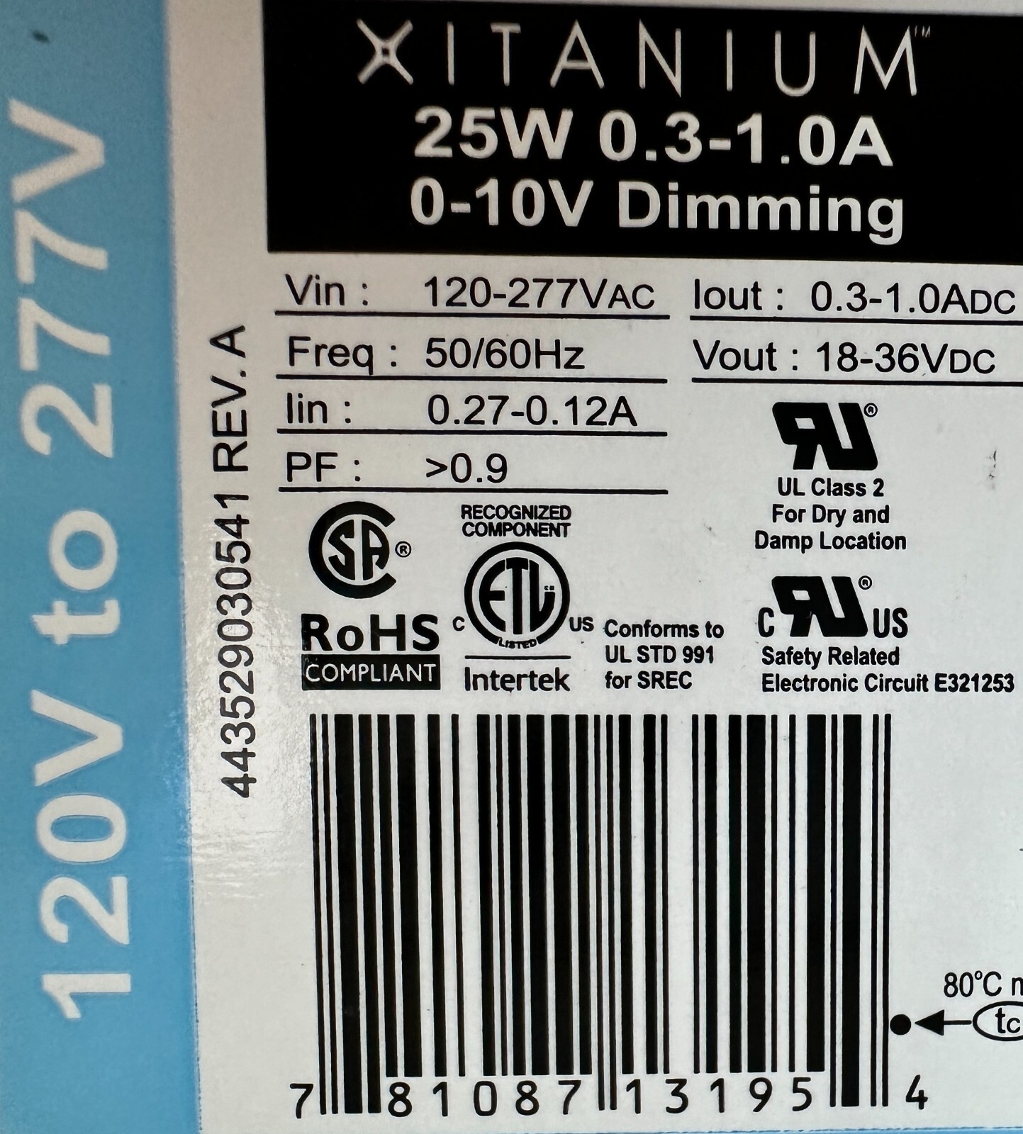 Philips Advance LED Electronic Driver Xitanium 25W XI025C100V036DNMX (New) gallery