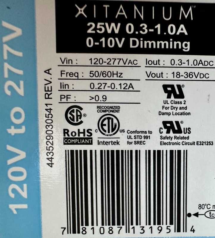 Philips Advance LED Electronic Driver Xitanium 25W XI025C100V036DNMX (New) gallery