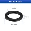 8Pcs Nitrile Rubber Flat Washer DN65 2-9/16" OD x 2" ID x 1/4" Thick Black gallery