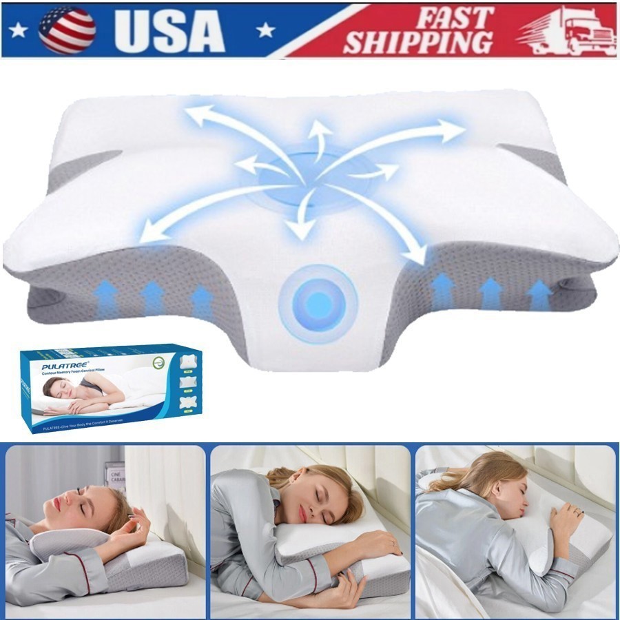 Cervical Pillow for Neck Pain Relief,Orthopedic Neck Support Pillow for Side gallery