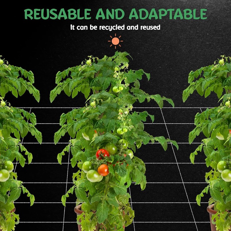 Seedfactor Plant Trellis Netting Garden HeavyDuty Polyester Grow Net +SquareMesh gallery