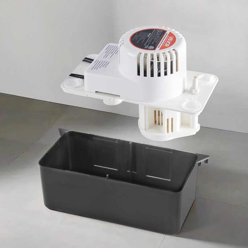VEVOR Condensate Removal Pump Automatic Condensate Pump 1/50 HP 65GPH 15 ft Lift gallery