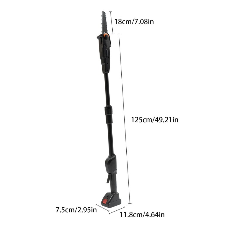 Electric Pole Chain Saw Tree Branch Limb Log Bush Trimmer Pruner Garden Tools gallery