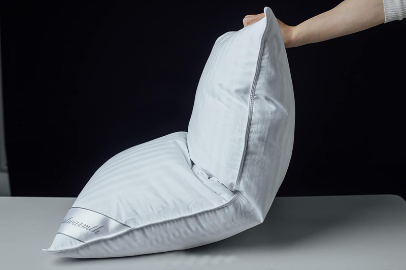 Goose down Feather Soft Pillows One Pillow 100% Cotton Supportive Bed Pillow Str gallery