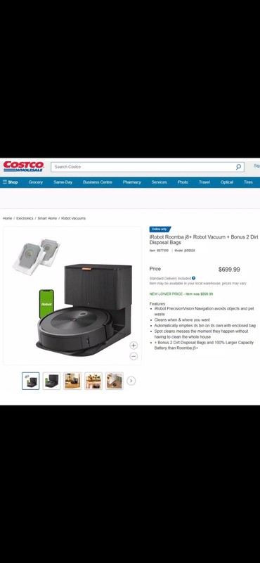 iRobot Roomba j8+ Wi-Fi Connected Self-Emptying Robot Vacuum j8550 (NEW-IN-BOX) gallery
