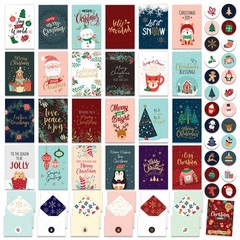 24 Pack Foiled & Glittery 6x4in Assorted Box Christmas Cards