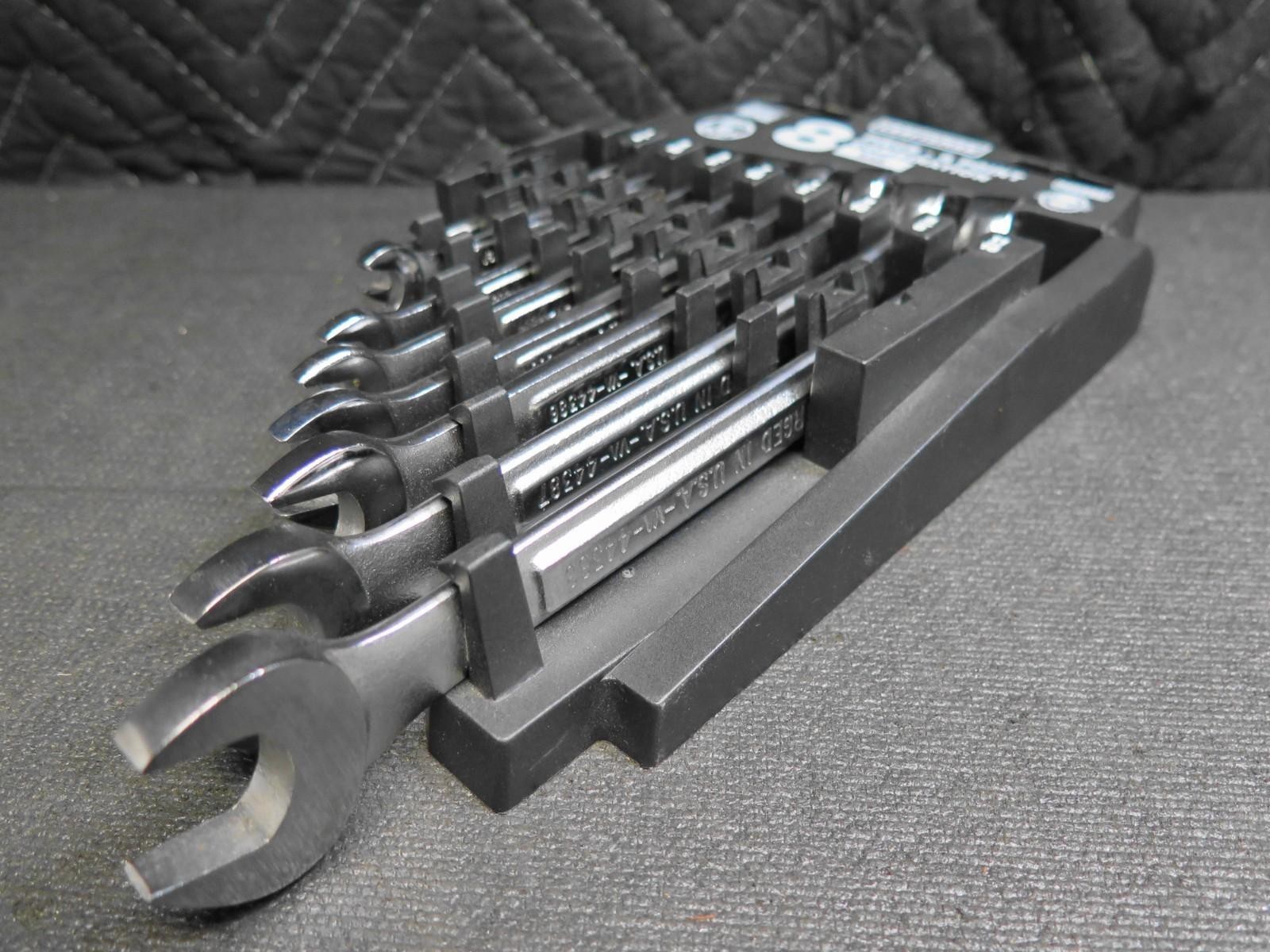 Craftsman 8 Piece Six Point Combination Wrench Set #46988 Vintage U.S.A. SAE gallery