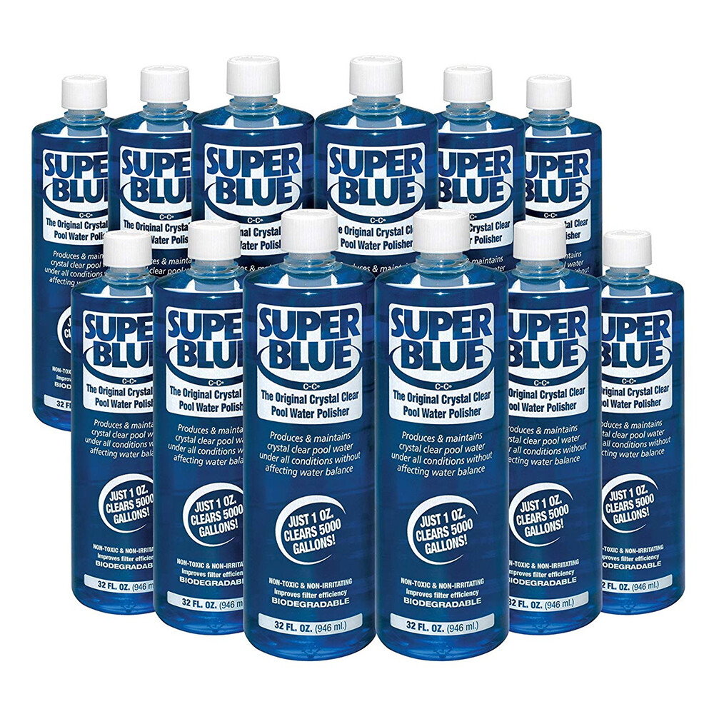 Robarb Super Blue clarifier 32oz Original Crystal Clear Pool Water Polisher 12pk gallery