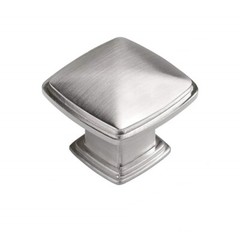 Square Knob Kitchen/Bathroom Cabinet Hardware Brushed Nickel KPT
