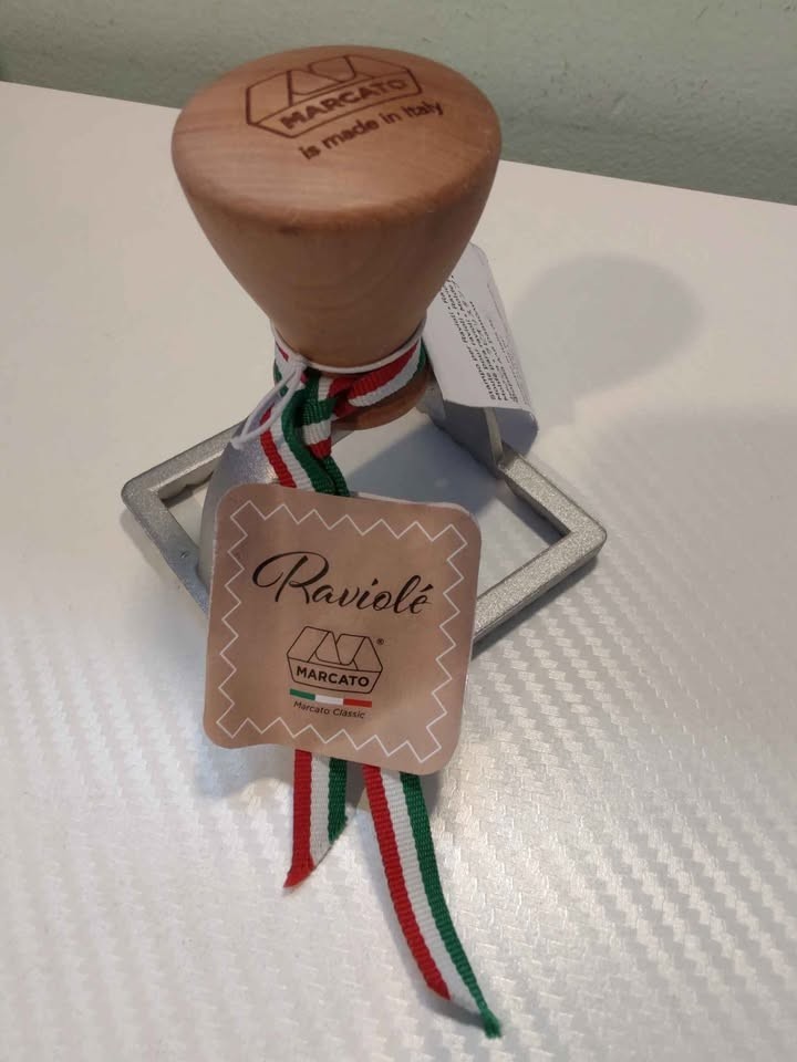 NWT Marcato Classic Square Ravioli Stamp - Made in Italy - Authentic Wood Handle gallery