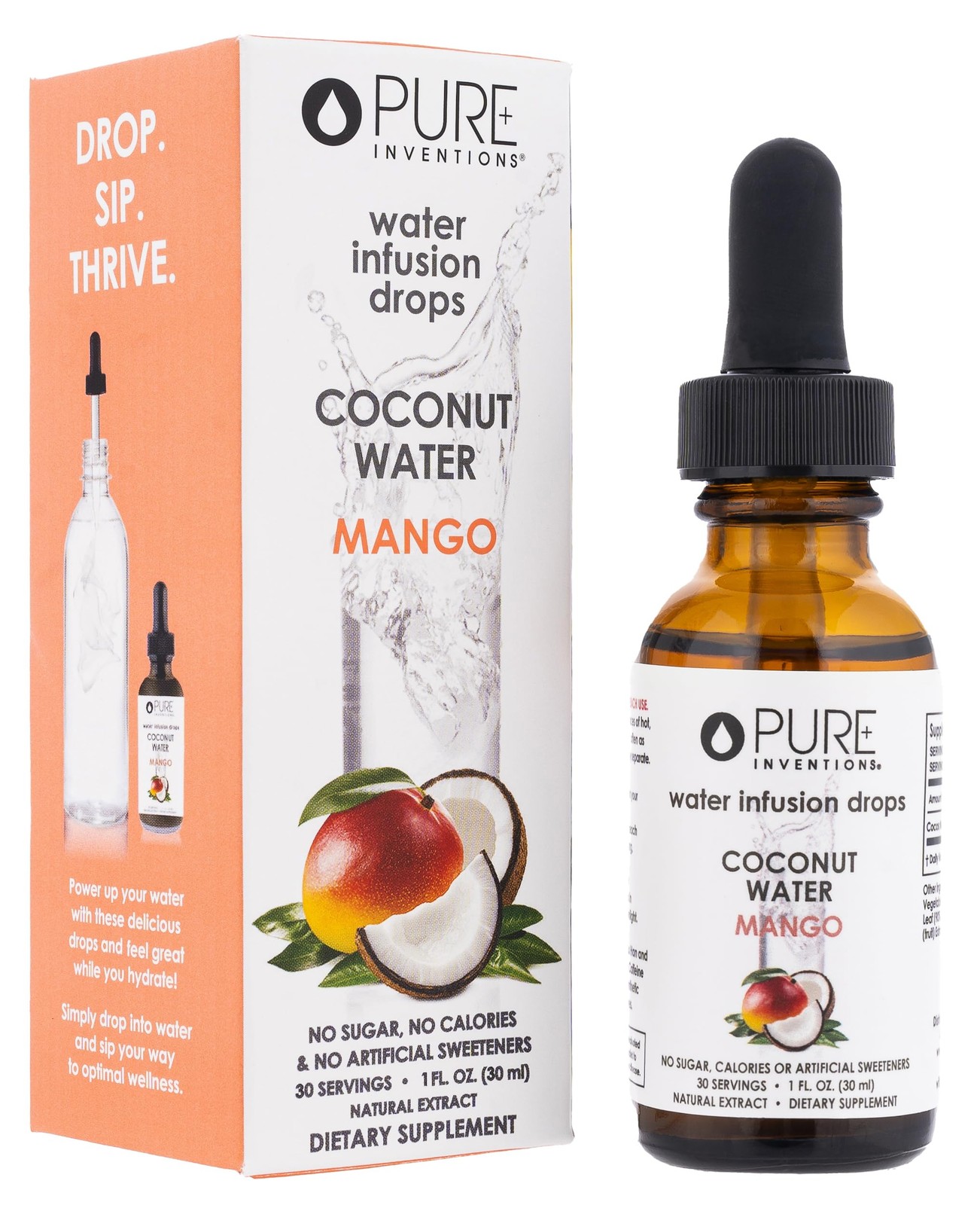 Pure Inventions - Coconut Water Infusion 1 Fl Oz (Pack of 1), Mango gallery
