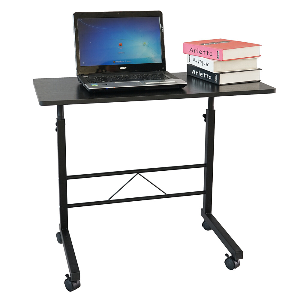 32" Computer Desk Side Table W/ Wheel Home Office Study Writing Rolling Lift Top gallery