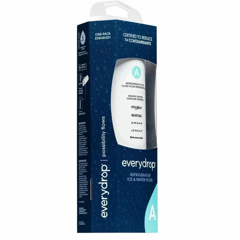 1 Pack EveryDrop by Whirlpool Refrigerator Water Filter A EDRARXD1 Genuine OEM gallery