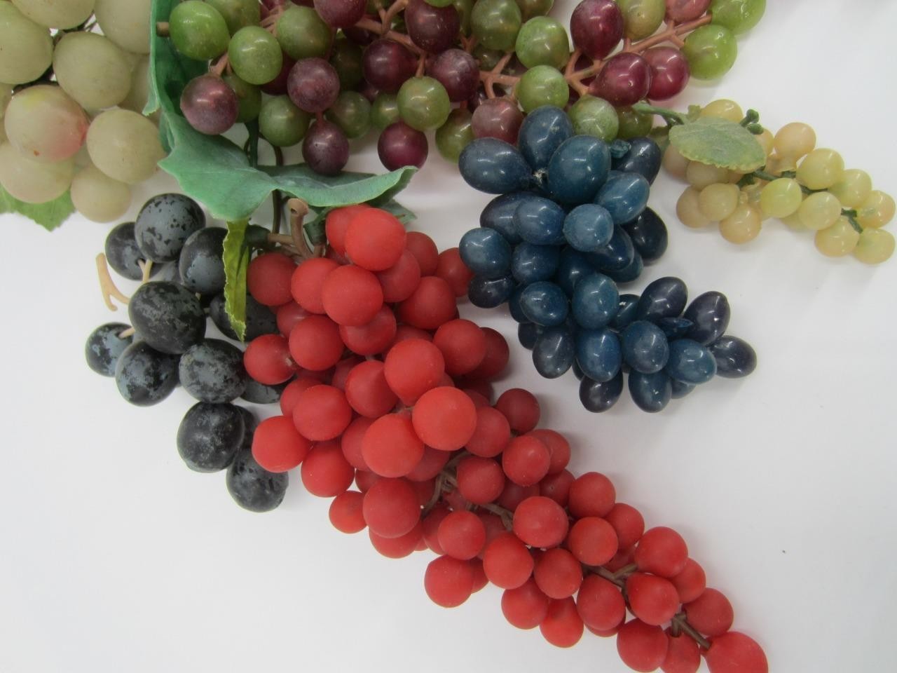 Vintage Grape Clusters 1960s Vinyl Realistic Fruit Display Asst Size, Color gallery
