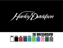 Script Harley Decal Sticker Die Cut Window Car Truck Laptop Motorcycle