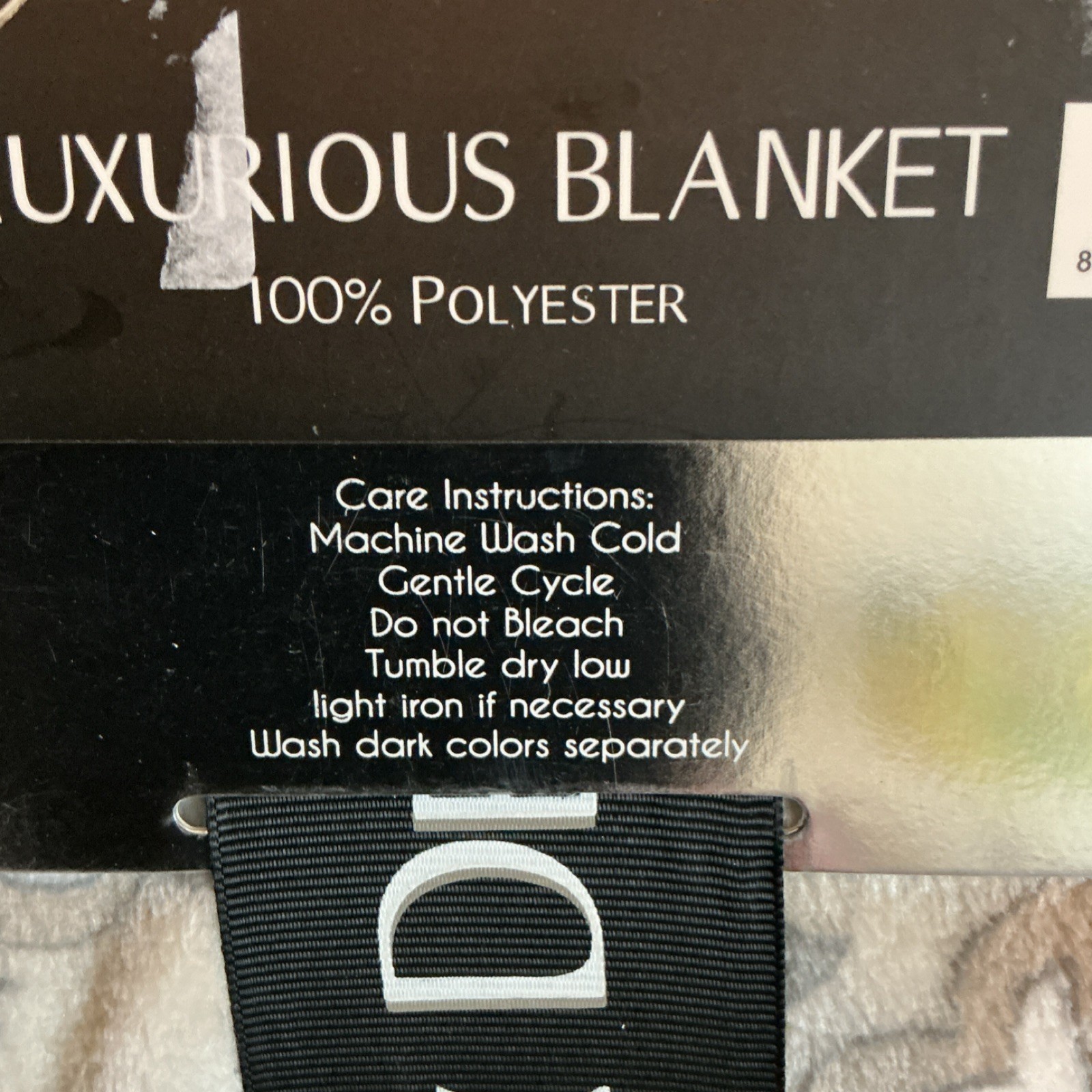 Lux Decor Solace Collection Blanket 90x90in Polyester Floral Nature Pattern gallery