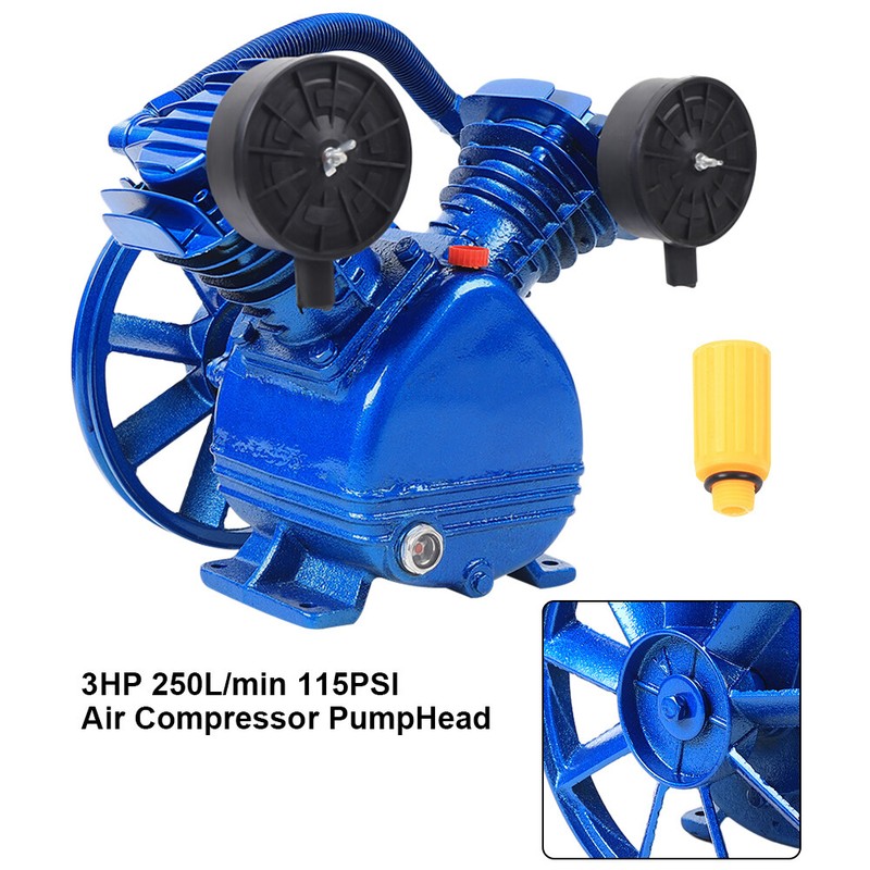 Replacement Air Compressor Pump Single Stage V Style Twin Cylinder 3 HP 2-Piston gallery