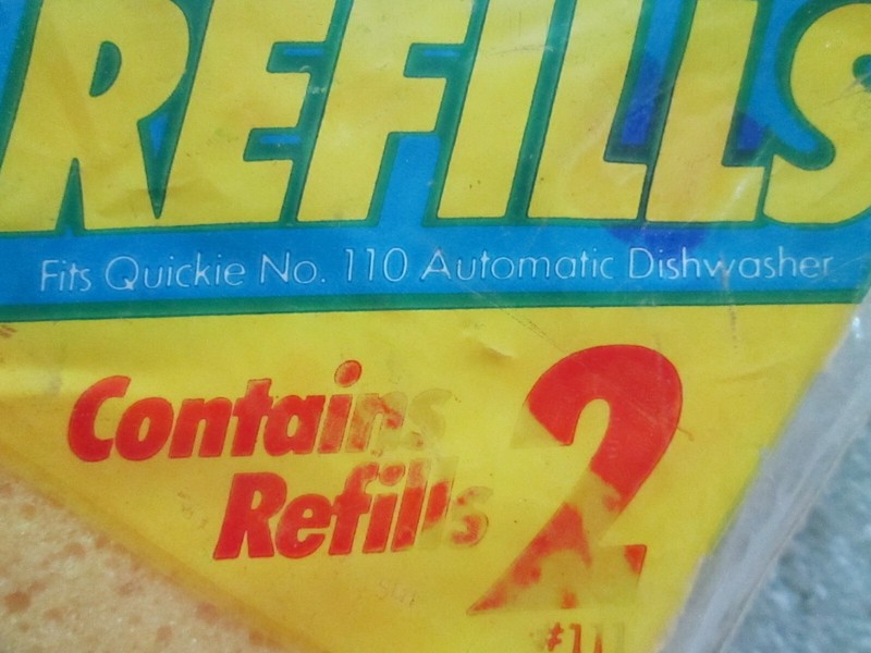 Quickie Automatic Dishwasher Refills ~ Fits Quickie No. 110 ~ 2 #111 Refills gallery