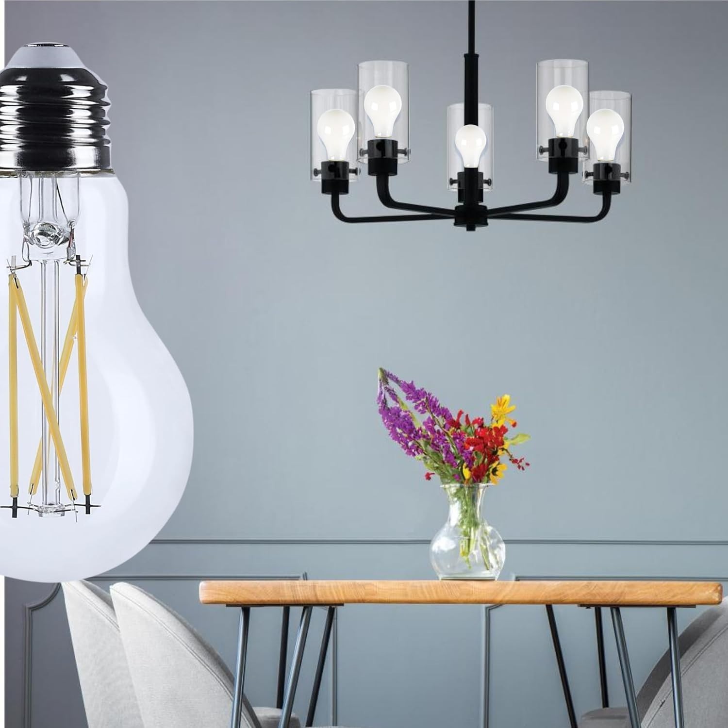 SATCO S12469 - 10.5 Watt A19 LED Light Bulbs - 3500K - 120 Volts (6 Pack) gallery