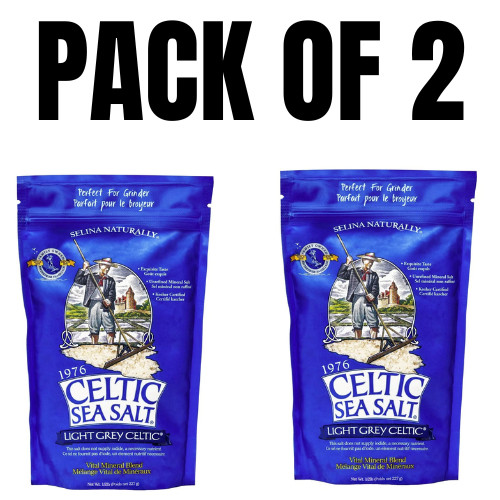Light Grey Celtic Sea Salt – Resealable Bag – Additive-Free – Pack of 2 gallery