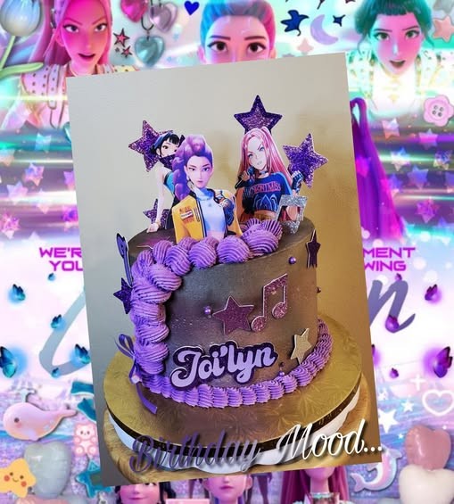 Custom KPop Demon Hunter Cake Topper Decoration gallery