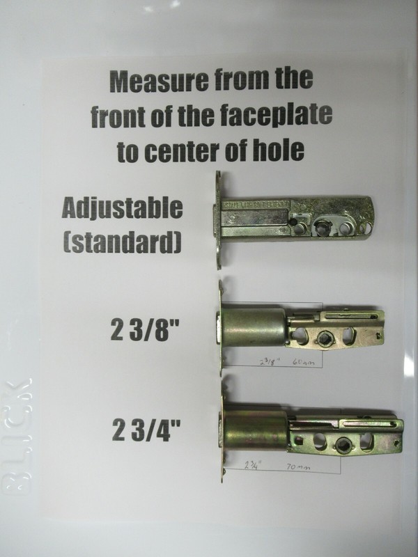 Weslock Adjustable Backset Deadbolt Latch -#12818 - Fits most locks since 1986 gallery