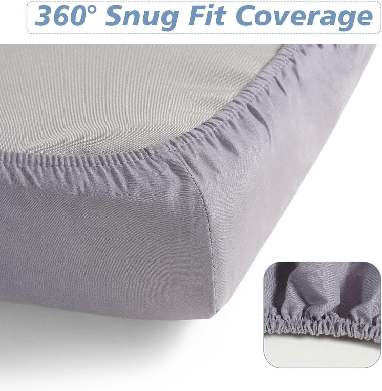 31" X 75", 2 Pack Cot Size Sheet Fitted for Narrow Twin Mattress/Rvs Bunk/Guest gallery