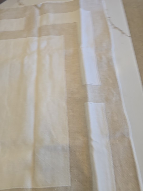 Restoration Hardware Framed Linen Standard SHAMS white X2 gallery
