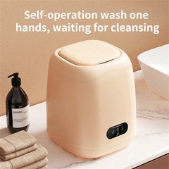 9L Portable Mini Washing Machine Washer Spin Dryer Blue Light For Apartment