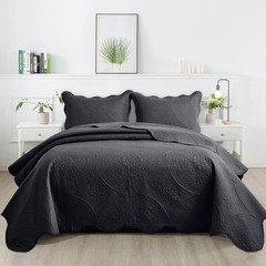 Bedspread Floral Pattern Soft Reversible Coverlet Bedding Set Twin Queen King