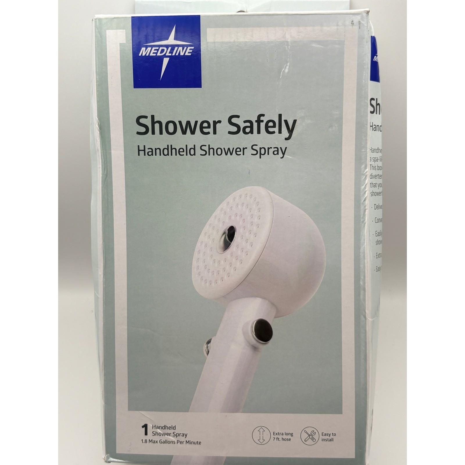Medline Shower Safely Handheld Shower Spray White 7ft Hose CVS SHOWER 1.8 GPM gallery