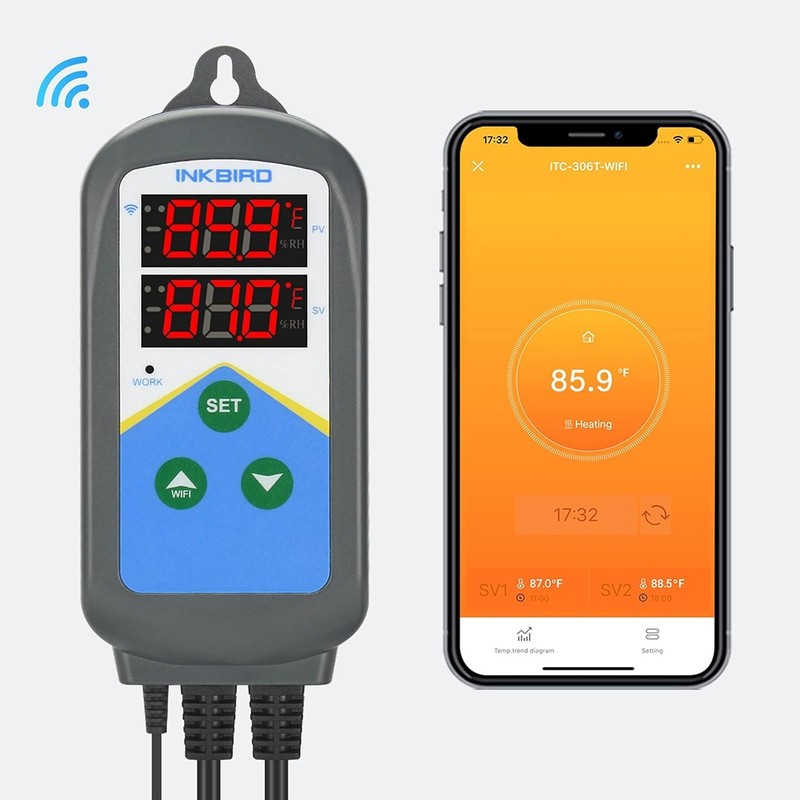 Bluetooth Thermostat Temperature Controller Heating Cooling Incubator Greenhouse gallery
