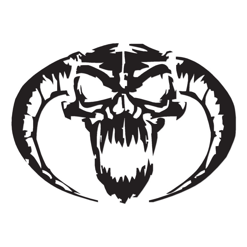 Demon Devil Skull - Vinyl Decal Sticker - Multiple Color & Sizes - ebn205 gallery