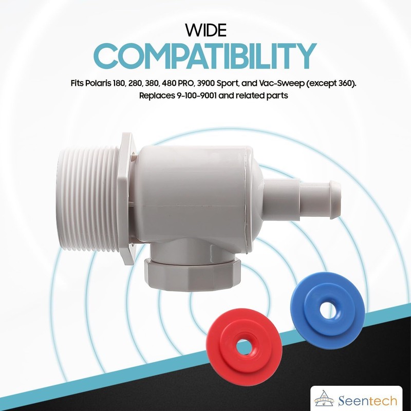 Universal Wall Fitting UWF Connector 9-100-9001 For Polaris 280/380 Pool Cleaner gallery