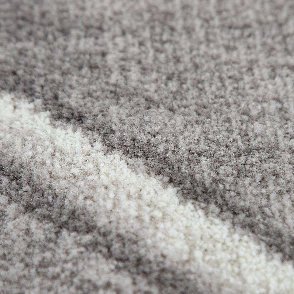Low-Pile Rug Oriental Design in various gray Tones gallery