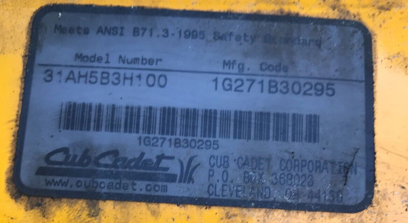 Steering Cable 946-0956c Cub Cadet 1130SWE 31AH5B3H100 [40C] gallery