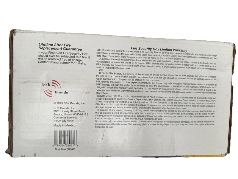 Vintage First Alert Fire Resistant Security Box Keeps Valuables, Papers FRS005 gallery