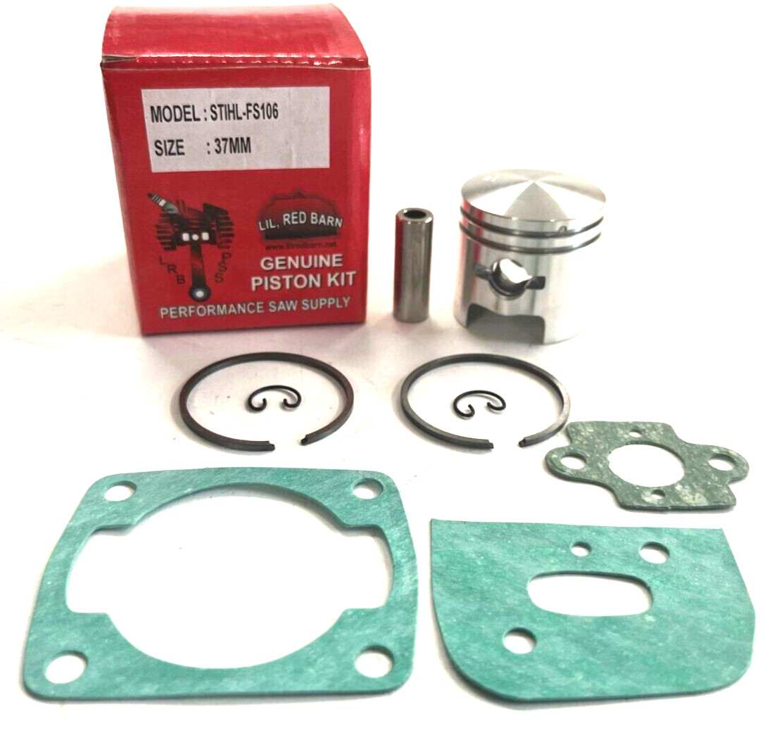 PISTON KIT & TOP END GASKET KIT FITS STIHL FS106, FS108, 37MM KIT, 4129 034 0500 gallery