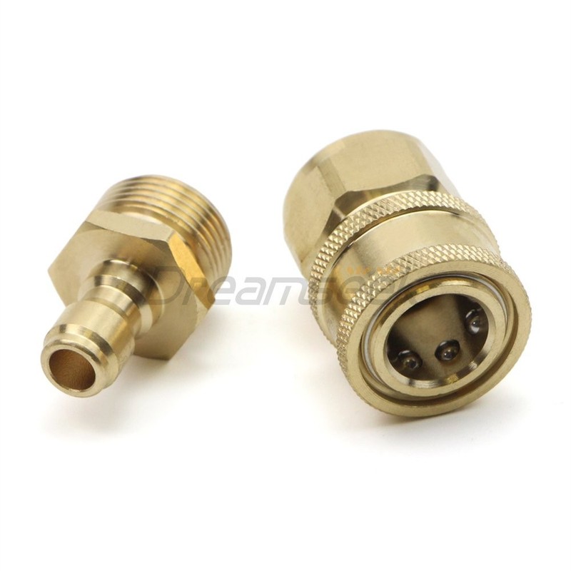 4000PSI Pressure Washer Adapter 3/8" Male to 1/4" Female Quick Connect Fitting gallery