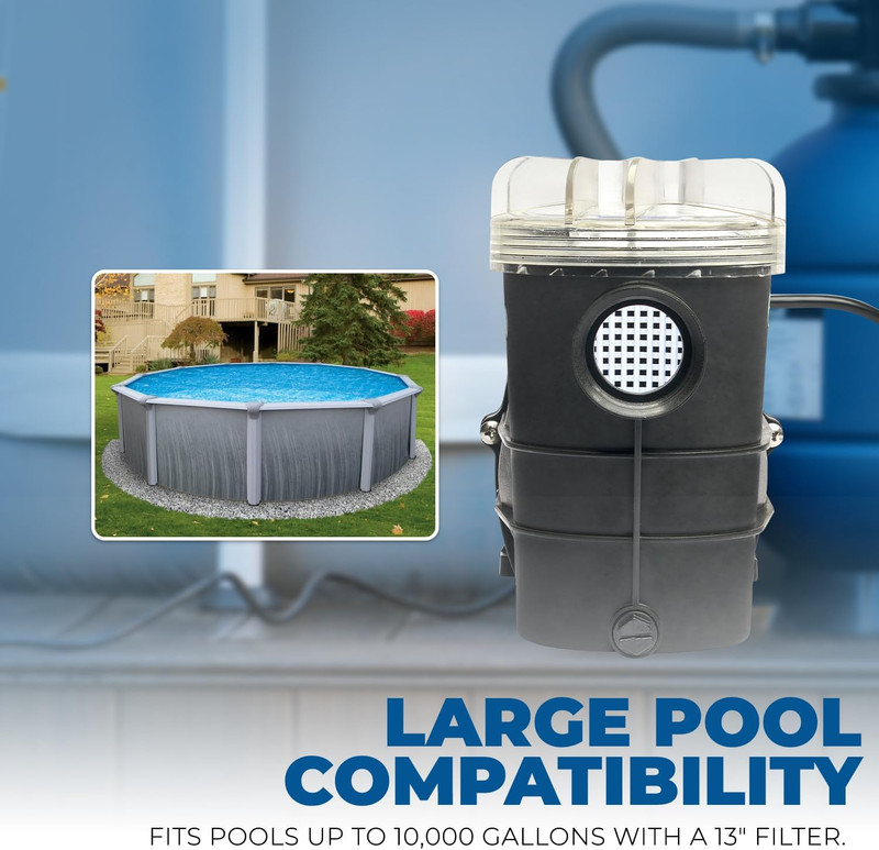 Xtremepowerus 3/4HP Swimming Pool Pump (2400GPH) Pond Self Prime Above-Ground Po gallery