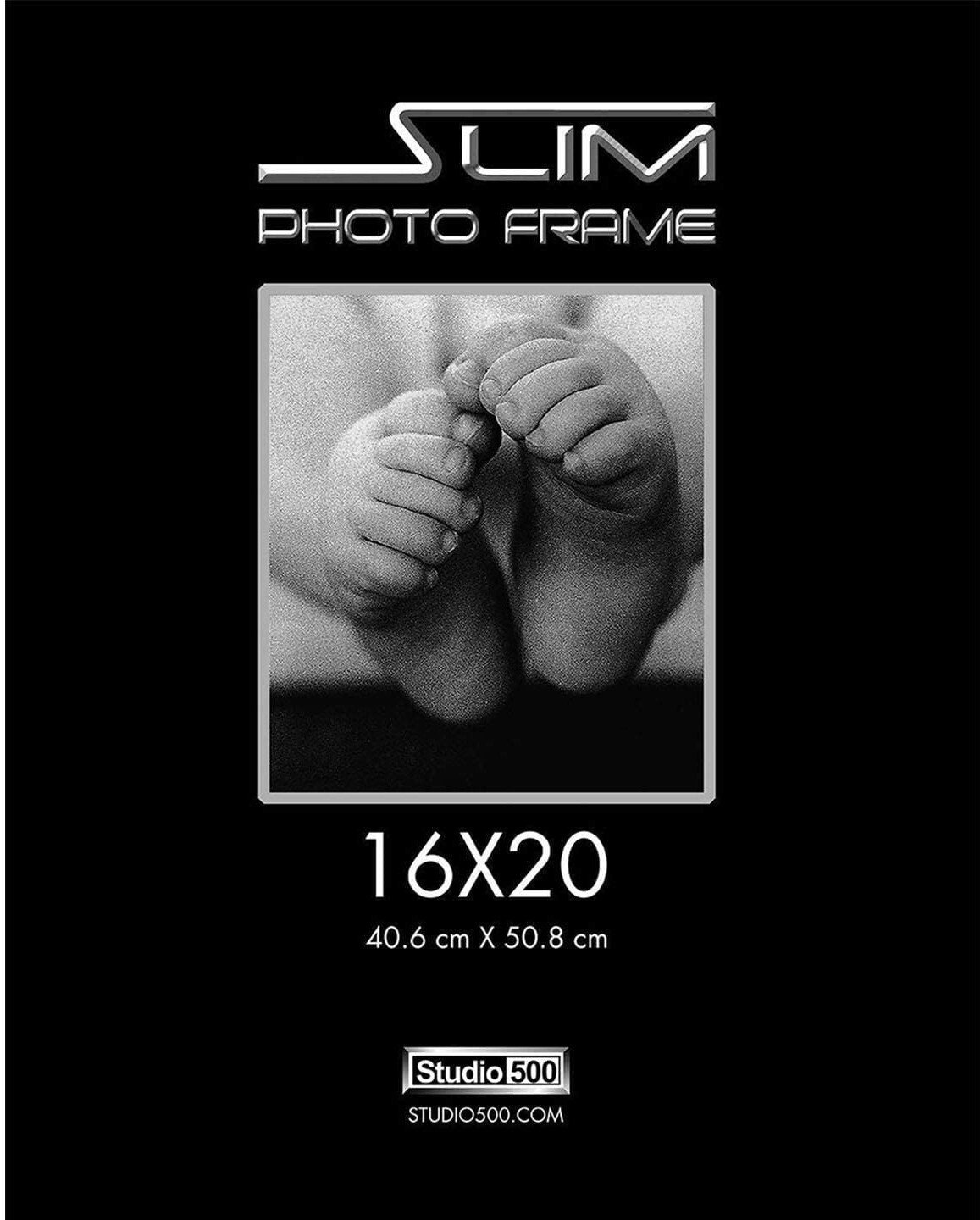 2PC Set Studio 500 16 x 20 Slim Picture Frames, Tempered Glass and Plastic gallery