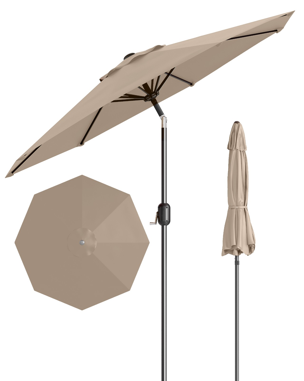 Large 9FT Market Table Umbrella Heavy-Duty Outdoor Patio Umbrella for Pool gallery