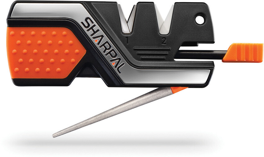 Sharpal 6-In-1 Orange/Black Tungsten Carbide/Ceramic Knife Sharpener 101N gallery