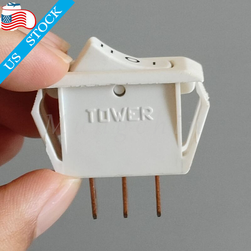 Tower HIGH-OFF-LOW Rocker Switch Maintained 3Position 16A 125VAC 12A 250VAC 3Pin gallery