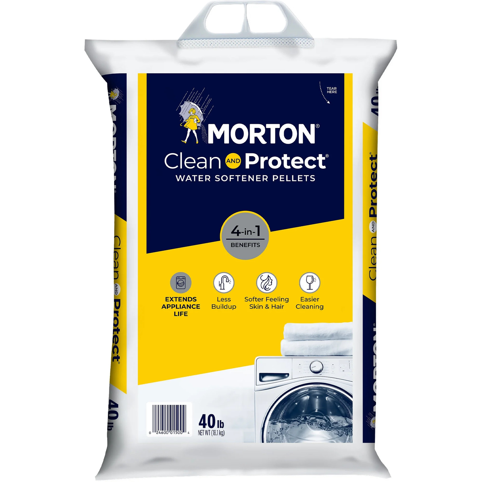 (3 Pack) Clean & Protect Water Softener Salt 40 lb Bags Reduces Scale gallery