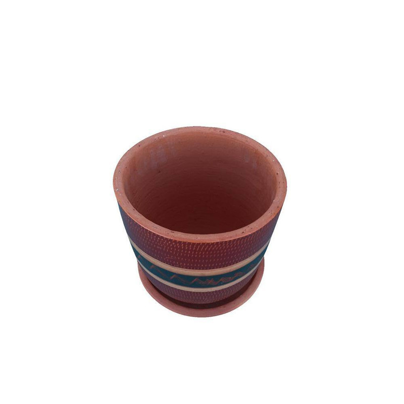 Extra Large Red and Green Terracotta Garden Oasis Collection Garden Planter gallery