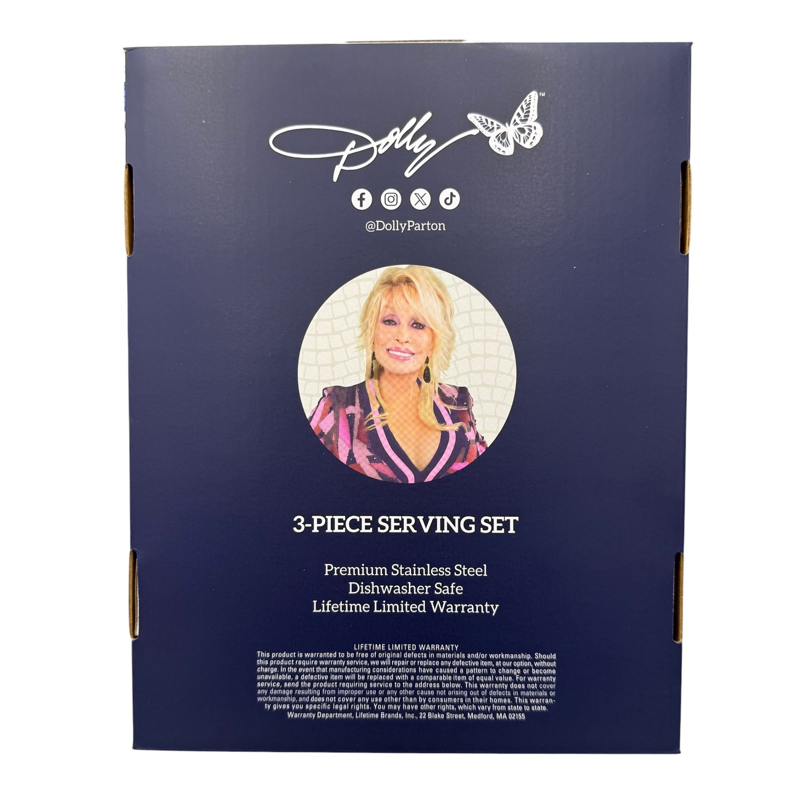 Dolly Parton Jewel Mosaic Stainless Steel 3pc. Serving Set gallery
